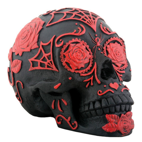 Day of the Dead - Tattoo Sugar Skull Red/Black - Highway Thirty One