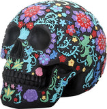 Colored Floral Skull Head - Black - Highway Thirty One - 3
