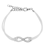 Infinity Symbol Leatherette Bracelet with adjustable lobster clasp - Highway Thirty One - 6