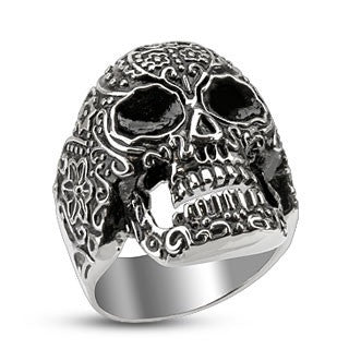Day of The Dead Stainless Steel Ring - Highway Thirty One