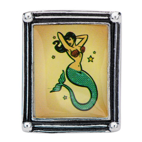 Women's Stainless Steel Mermaid Vintage Frame Ring. - Highway Thirty One - 1