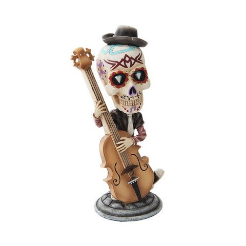 Day of the Dead Bobblehead Bass Player - Highway Thirty One