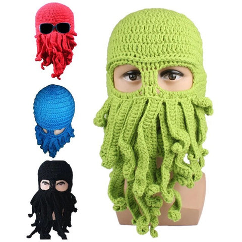Cthulhu Tentacle Knitted Wool Ski Mask Unisex - Highway Thirty One - 1