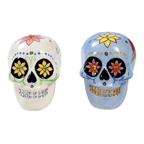 Day of the Dead Salt & Pepper Shaker with Bling - Highway Thirty One