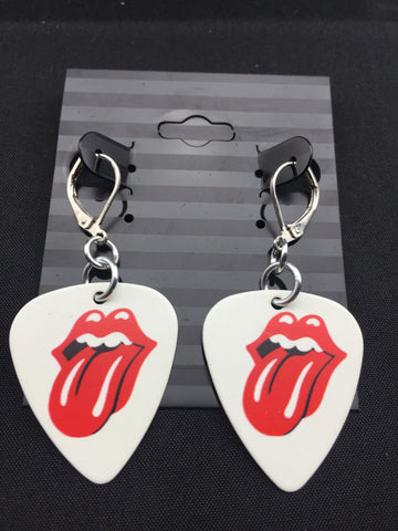 Rolling Stones Guitar Pick Earrings - Highway Thirty One