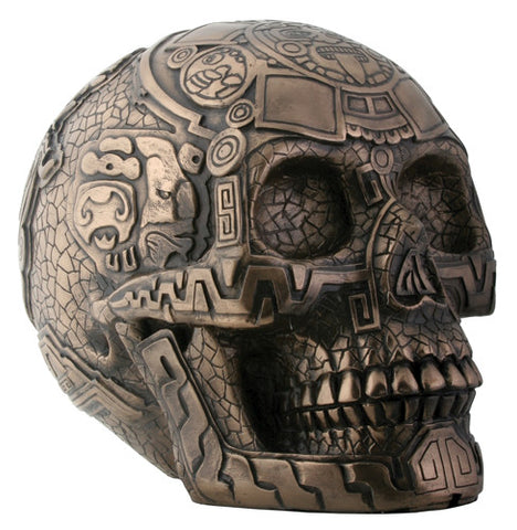 Bronze Aztec Skull - Highway Thirty One