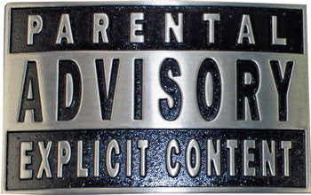Parental Advisory Belt Buckle - Highway Thirty One