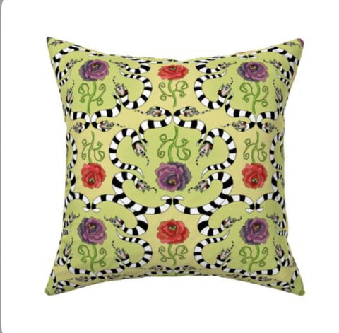 Nightmare Before Christmas Sandworm Pillow cover 16 x 16”