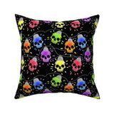 Skull Lights Christmas Pillow 16 x 16”