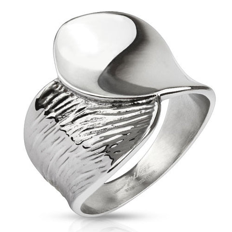 Stainless Steel Casted 2-tone Ring - Highway Thirty One