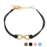 Infinity Symbol Leatherette Bracelet with adjustable lobster clasp - Highway Thirty One - 3