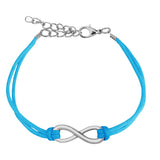 Infinity Symbol Leatherette Bracelet with adjustable lobster clasp - Highway Thirty One - 5