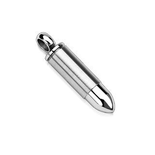 Silver Bullet Pendant with 21" Ball Chain - Highway Thirty One