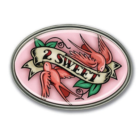 2 Sweet Pink Retro Belt Buckle - Highway Thirty One