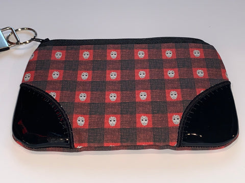 Jason Red Buffalo Plaid Wristlet