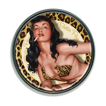 Bettie Page™ Golden Leopard Retro Belt Buckle - Highway Thirty One