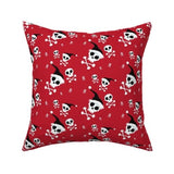 Santa Skull Christmas Pillow 16 x 16”
