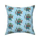 Krampus Christmas Pillow 16 x 16”
