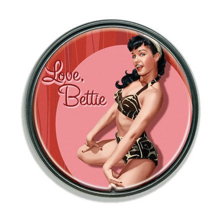 Bettie Page™ Cherry Red Retro Belt Buckle - Highway Thirty One