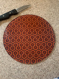 Overlook Hotel, The Shining, Round, Glass Cutting Board