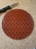 Overlook Hotel, The Shining, Round, Glass Cutting Board