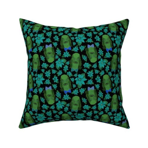 Creature from the Black Lagoon Pillow cover 16 x 16”