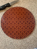 Overlook Hotel, The Shining, Round, Glass Cutting Board