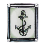 Women's Stainless Steel Anchor Vintage Frame Ring. - Highway Thirty One - 3