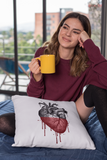 Vintage Bleeding Heart Pillow Cover