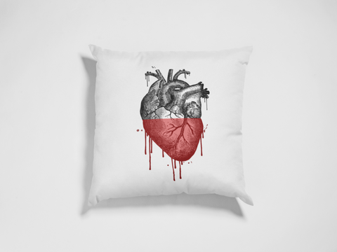 Vintage Bleeding Heart Pillow Cover