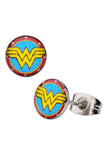 Pair of Stainless Steel Wonder Woman Earrings - Highway Thirty One - 1